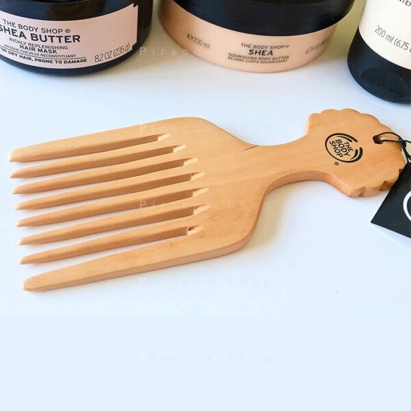 شانه چوبی مخصوص موهای فر بادی شاپ - فروشگاه پیرسوک