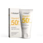 کرم ضد آفتاب SPF50 ویتالیر مدل ویتامین سی 40 میلی لیتر -فروشگاه پیرسوک