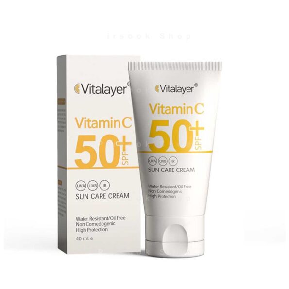 کرم ضد آفتاب SPF50 ویتالیر مدل ویتامین سی 40 میلی لیتر – فروشگاه پیرسوک (2)