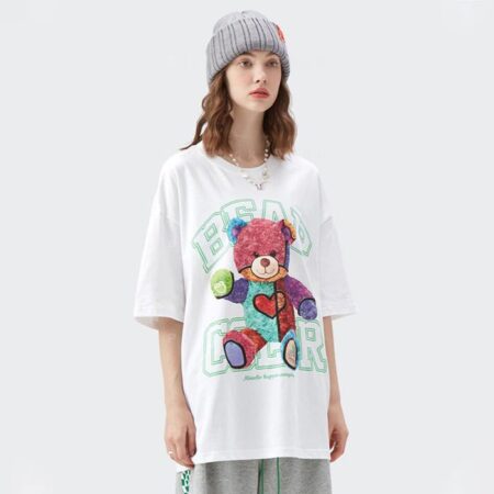 تی شرت خرس رنگین کمانی برند inflation - فروشگاه پیرسوک