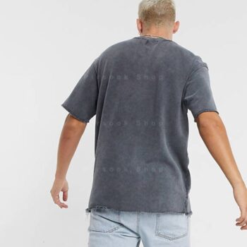 تی شرت لبه سنگ شور برشکا خاکستری - فروشگاه پیرسوک