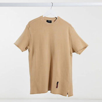 تی شرت لبه سنگ شور برشکا کرمی – فروشگاه پیرسوک (1)