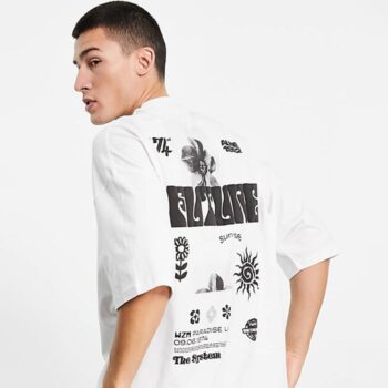 تی شرت مردانه گرافیکی future sunrise برند asos - فروشگاه پیرسوک