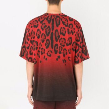 تی شرت پلنگی قرمز دولچه گابانا - فروشگاه پیرسوک