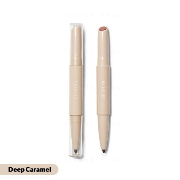 خط لب و رژ لب دو سر شیگلم رنگ deep caramel - فروشگاه پیرسوک