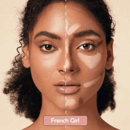 پالت کانتور شیگلم مدل stereo face six رنگ french girl