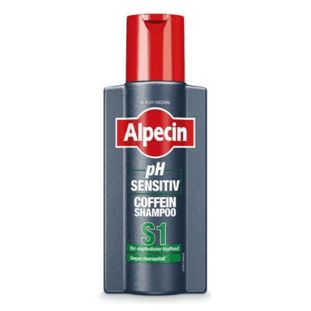شامپو کافئین مو حساس و شکننده آلپسین مدل S1